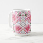 花 コーヒーマグカップ (正面左)