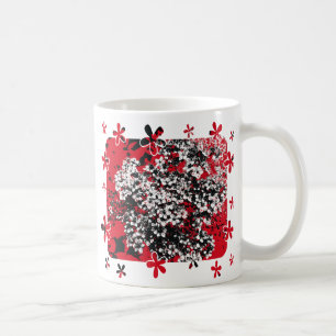 花 コーヒーマグカップ