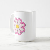 花 コーヒーマグカップ (正面左)