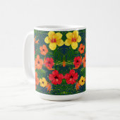 花 コーヒーマグカップ (正面左)