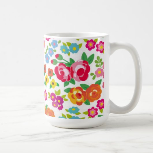 花 コーヒーマグカップ (右)