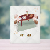 花、コーヒー、風船 アクリルサイン (ニュートラル)