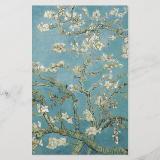 花 ゴッホの枝 杏の花 自然 便箋 (正面)