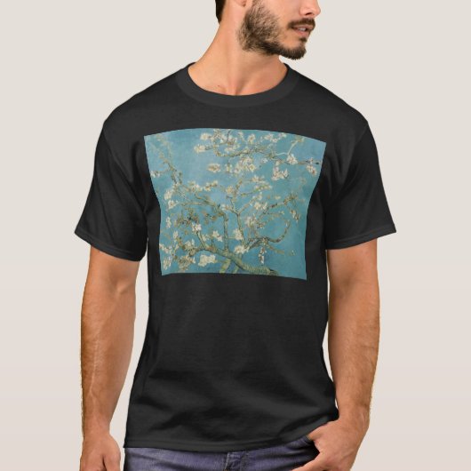 花 ゴッホの枝 杏の花 自然 Tシャツ (正面)
