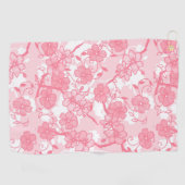 花 ゴルフタオル (横)