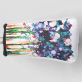 花 ゴルフヘッドカバー (正面)