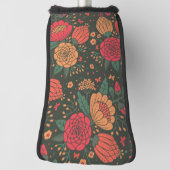 花 ゴルフヘッドカバー (回転90)