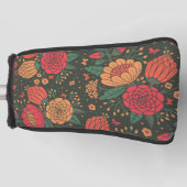 花 ゴルフヘッドカバー (正面)