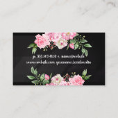 花 | ゴールデンフローラ | 線 名刺 (裏面)