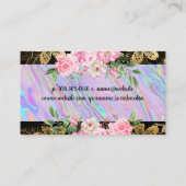 花 |ゴールデンフローラ |虹色 名刺 (裏面)