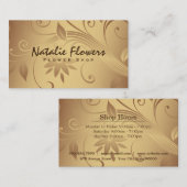 花 |ゴールデン 名刺 (正面/裏面)