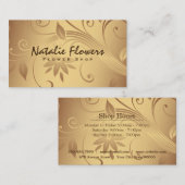 花 |ゴールデン 名刺 (正面/裏面)