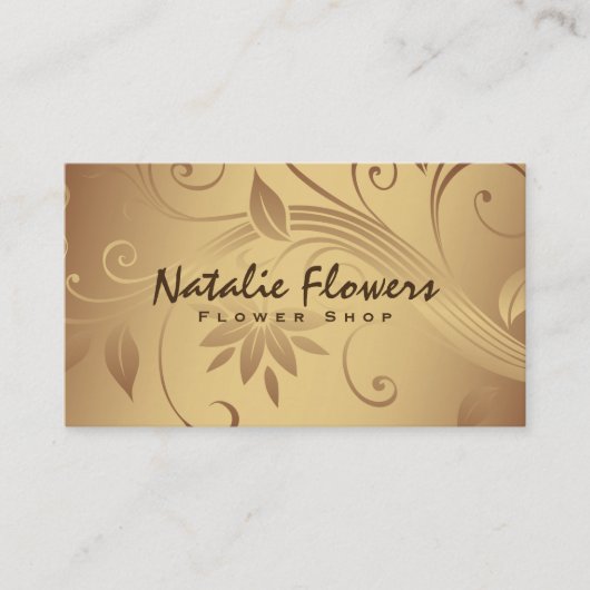 花 |ゴールデン 名刺 (正面)