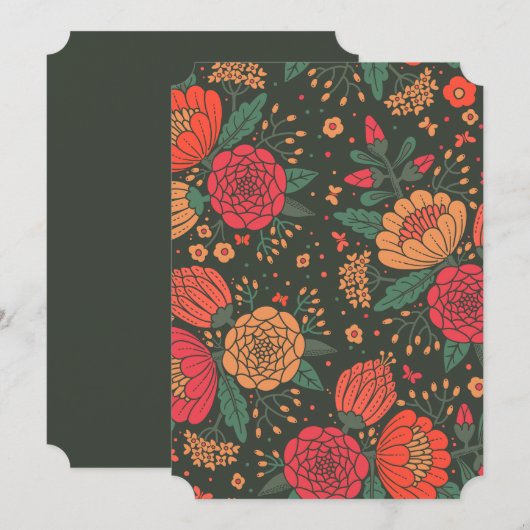 花 サンキューカード (正面/裏面)