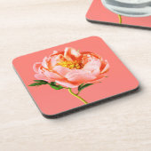 花 |サンゴの牡丹の花 コースター (左側)