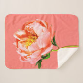 花 |サンゴの牡丹の花 シェルパブランケット (正面(横))