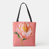 花 |サンゴの牡丹の花 トートバッグ (裏面)