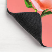 花 |サンゴの牡丹の花 マウスパッド (コーナー)