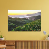 花 |サンタクルーズカリフォルニア キャンバスプリント (インサイチュ (リビング))
