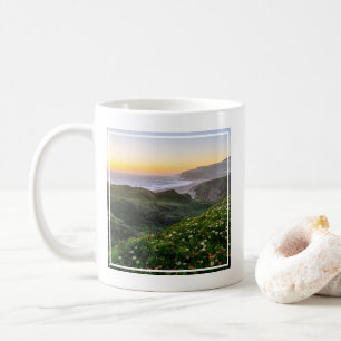 花 サンタクルーズカリフォルニア コーヒーマグカップ