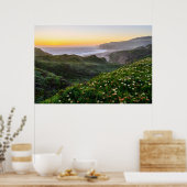 花 |サンタクルーズカリフォルニア ポスター (キッチン)