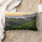 花 |サンタクルーズカリフォルニア ランバークッション (ブランケット)