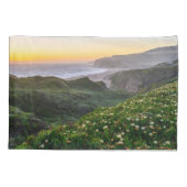 花 |サンタクルーズカリフォルニア 枕カバー (裏面)