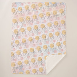 花 シェルパブランケット