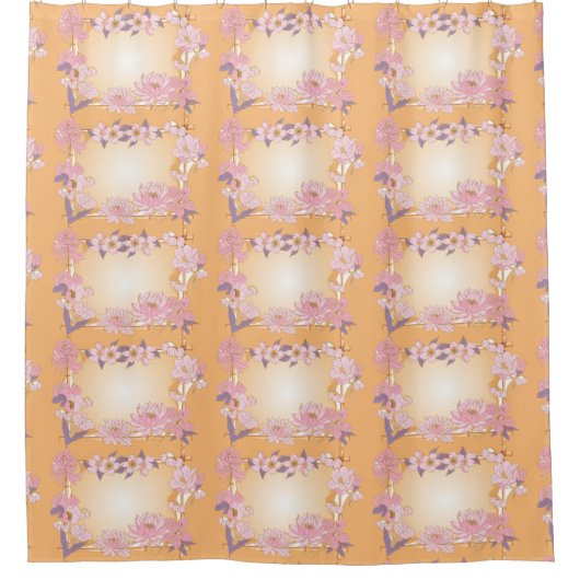 花 シャワーカーテン (正面)