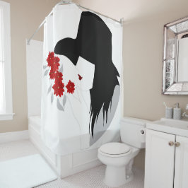 花 シャワーカーテン