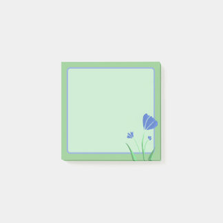 花 – シンプル青 ポストイット