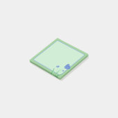 花 – シンプル青 ポストイット (アングル)