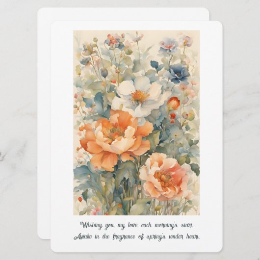 花 シーズンカード (正面/裏面)