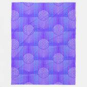 花 – シームレスパターンアート1 フリースブランケット (正面)
