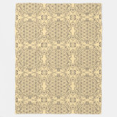 花 – シームレスパターンアート7 フリースブランケット (正面)