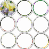 花 シール (正面)