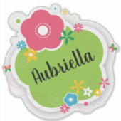 花 シール (正面)