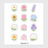 花 シール (シート)