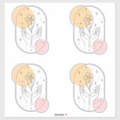 花 シール (シート)