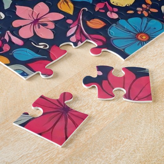 花 ジグソーパズル (側面)