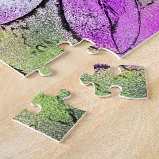 花 ジグソーパズル (側面)