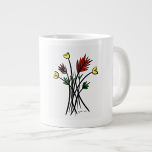 花 ジャンボコーヒーマグカップ