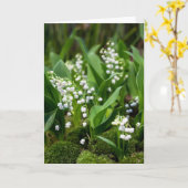 花 |スウェーデンのリリー カード (黄色い花)