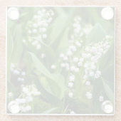 花 |スウェーデンのリリー ガラスコースター (裏面)