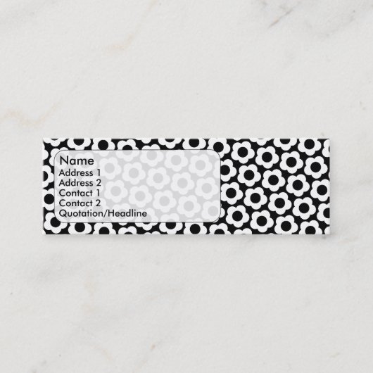 花 スキニー名刺 (正面)