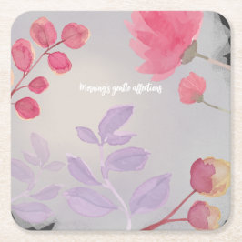 花 スクエアペーパーコースター