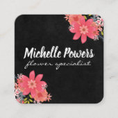 花 スクエア名刺 (正面)