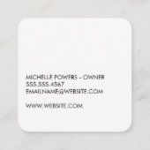 花 スクエア名刺 (裏面)