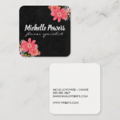 花 スクエア名刺 (正面/裏面)