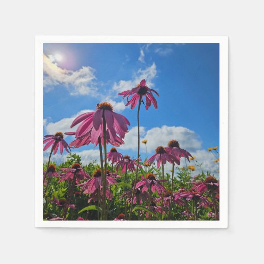 花 スタンダードカクテルナプキン (正面)